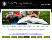 Tablet Screenshot of lifetraininginstitute.org